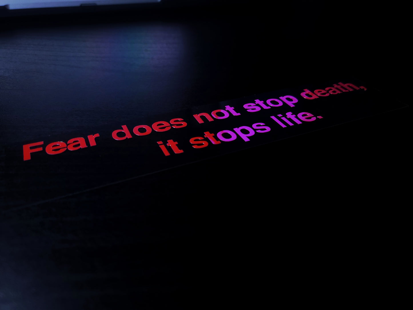 Fear Does Not Stop Death